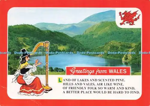 D218537 Grüße aus Wales Bamforth Welsh Novelty Serie