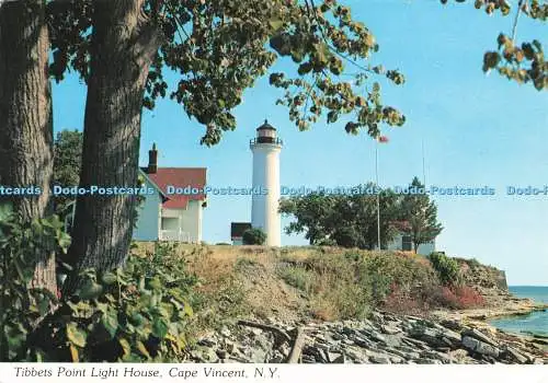 D218614 N Y Tibbets Point Light House Cape Vincent Thousand Islands Karten und Nr.