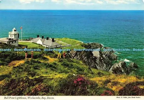 D217019 Devon Bull Point Leuchtturm Woolacombe Bay John Hinde D Noble