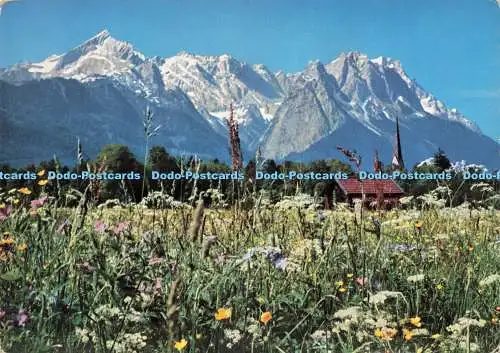 D220636 Die Zugspitzgruppe von Garmisch Partenkirchen aus Hans Huber