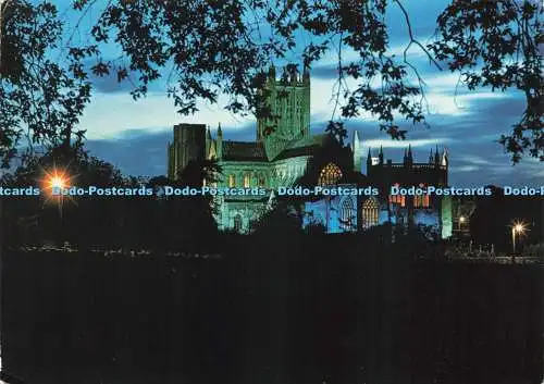 D220896 Somerset Wells Cathedral by Night J Arthur Dixon W Andrew 1982