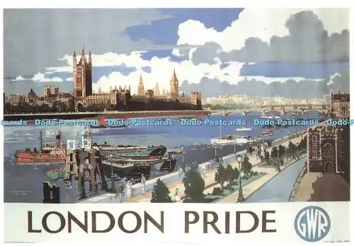 D221183 London Pride Houses of Parliament Courtesy Vintage Poster Archive