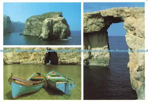 D225283 Malta Gozo Dwejra Fungus Rock Closed Sea Click Multi View 2000