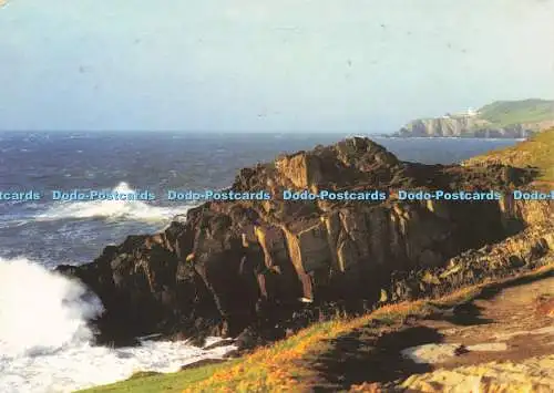 D217664 Mortehoe North Devon Blick vom Morte Point in Richtung Bull Point Leuchtturm