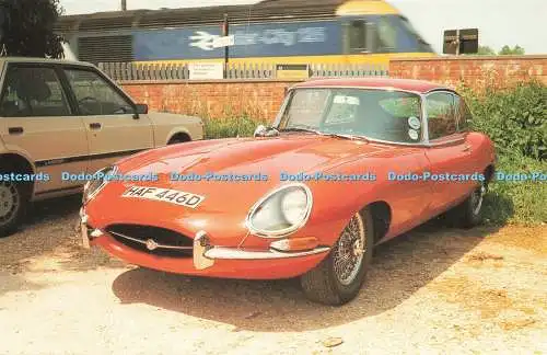 D221550 Jaguar E Type mit Inter City 125 vorbei am Kintbury Loch bei N