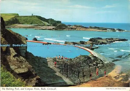 D225663 Cornwall Bude The Bathing Pool and Compass Point John Hinde Ltd 1978