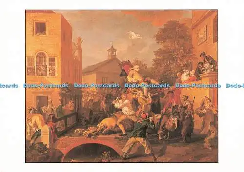D218070 London Sir John Soane Museum The Election Chairing the Member Hogarth Wi