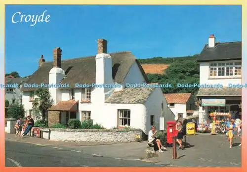 D221810 Croyde Devon Reetdachhaus und Laden E T W Dennis Alan Curtis