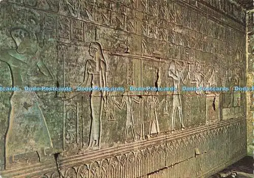 D220148 Luxor Deir EL Madina Relief des Ptolemäus und der Göttin Maat Dar El Kitab