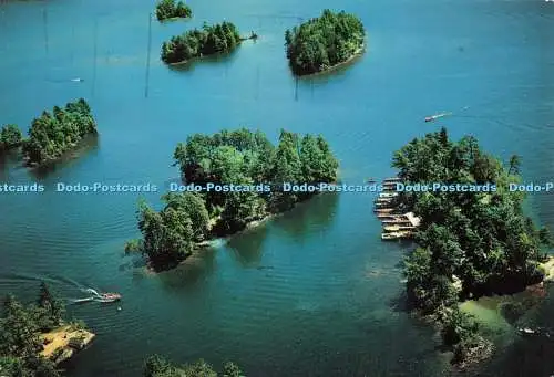 D221949 Lake George Island Camping Dock am Glen Id Ranger Hauptsitz Dexter Pr