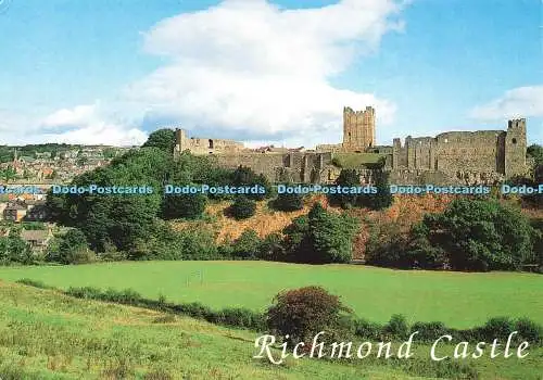 D222256 North Yorkshire Richmond Castle Castle aus dem Süden John Hinde E T W D