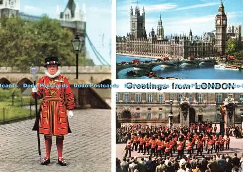 D226422 Greetings from London John Hinde Ltd Multi View 1970
