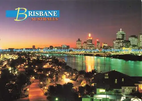 D224660 Australien Brisbane Nachtlichter von Southbank und City Nucolourvue Produc