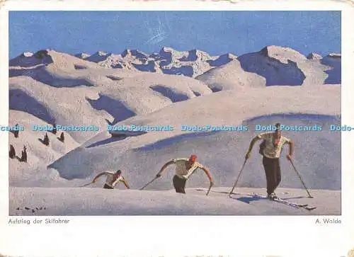 D226575 Tirol Aufstieg der Skifahrer A Walde Nr 5
