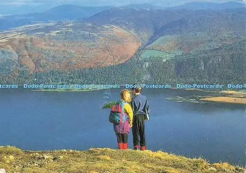 D224821 Derwent Wasser aus Katzenglocken Peter Pedley Postkarten Lakeland Serie Juli