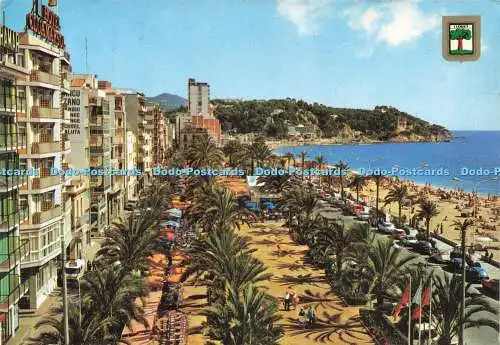 D222748 Lloret De Mar Costa Brava Promenade und Palmen Fisa No 35 Comercial