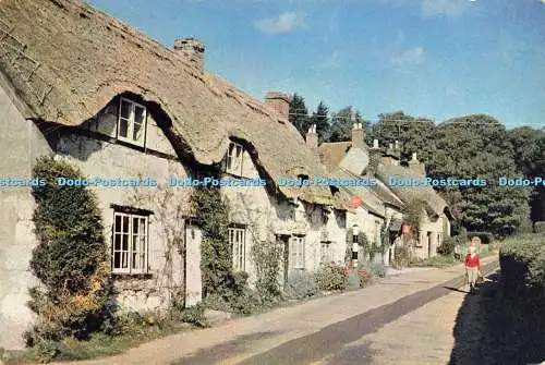 D226769 Isle of Wight Brighstone Village liegt im Shelter of Brighstone Down