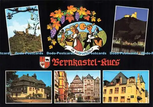 D224963 Bernkastel Kues an der Mosel Die Ruine der Alten Burg Landshut bei Tag