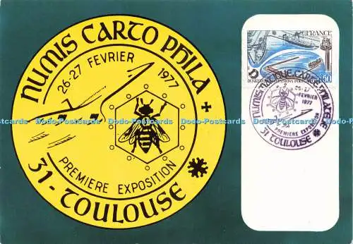 D227699 Toulouse Fevrier Manifestation Internationale de Numismatique Art Larey