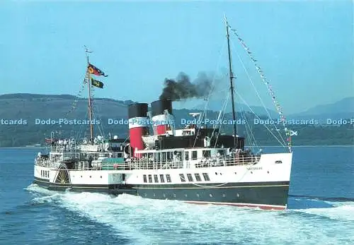 D227762 Raddampfer Waverley verlässt Gourock am 50. Jahrestag des Zweiten Weltkriegs