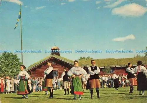 D227901 Schweden Mora Dalarna Folkdanslag Orsadrakter pa Dios Gammelgard Eric Gerh