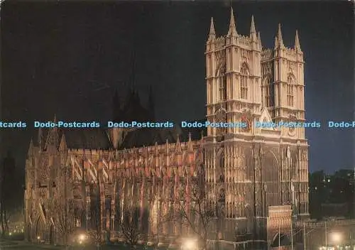 D227907 London Westminster Abbey Floodlit Charles Skilton and Fry Ltd