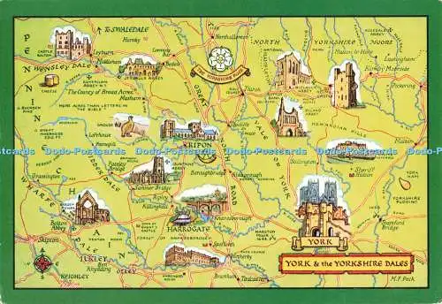 D250252 York and the Yorkshire Dales J Salmon Ltd Aquarell M F Peck