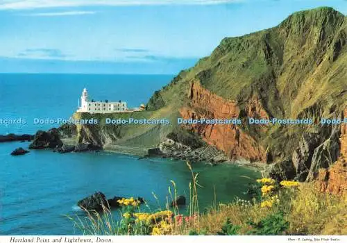 D240196 Devon Hartland Point and Lighthouse John Hinde ltd E Ludwig