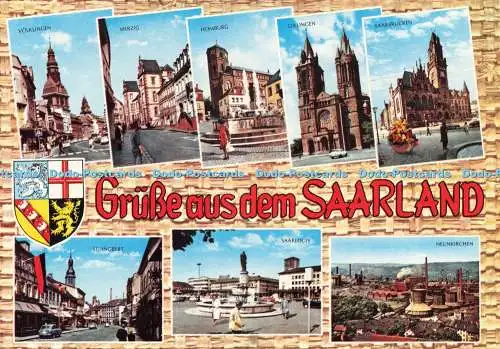 D240388 Grusse aus dem Saarland Homburg Dillingen Merzig Th Klein GmbH Krüger Mu