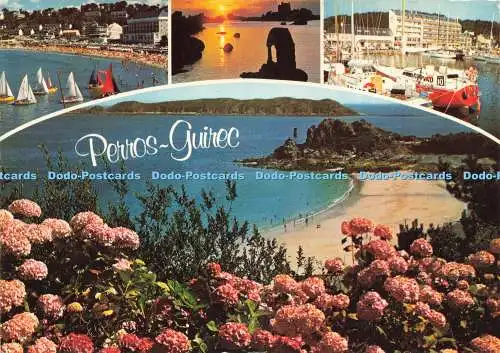 D240401 Perros Guirec Trestraou und Trestrignel Strände St Guirec Bucht und die W