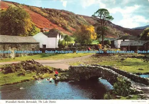 D243356 Borrowdale The Lake District Watendlath Hamlet John Hinde Ltd E Nagele 1