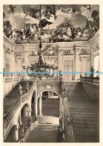 D240652 Würzburg Residenz Treppenhaus v Balth Neumann Gundermann Nr 6163 RP