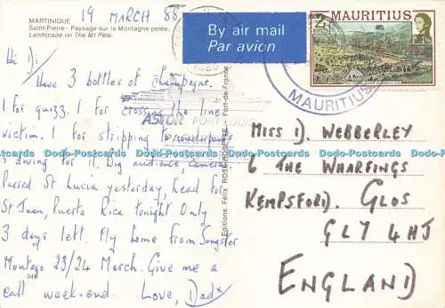 D245930 Martinique Saint Pierre Felix Rosenrosette