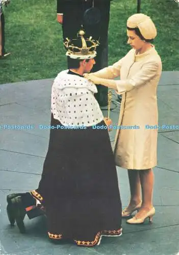 D245959 Caernarvon Castle Investiture of S R H Prince Charles Prince of Wales Ey