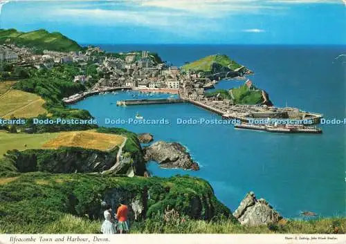 D246001 Devon Ilfracombe Town and Harbour John Hinde E Ludwig