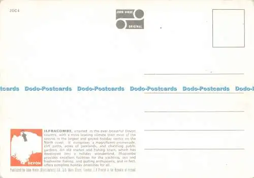 D246001 Devon Ilfracombe Town and Harbour John Hinde E Ludwig