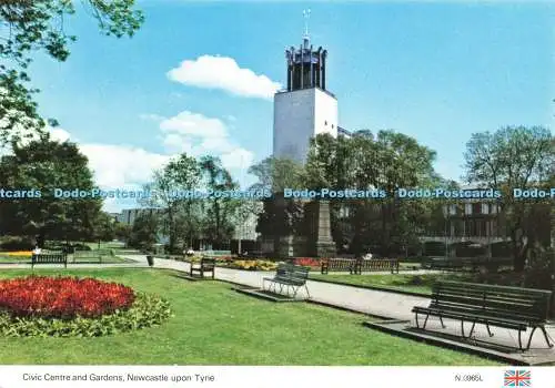 D243789 Newcastle upon Tyne Civic Centre and Gardens E T W Dennis and Sons Ltd P