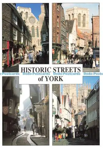 D240897 Historische Straßen von York Stonegate Petergate Brymon Verlag Nr. 33 Mul