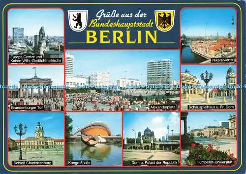 D244270 Berlin Grusse aus der Bundeshauptstadt Alexanderplatz Schloss Charlotten