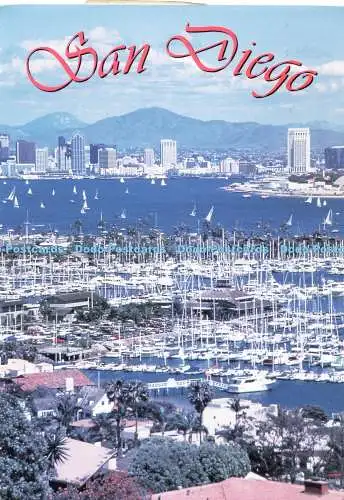D248714 San Diego Harbor from Point Loma Road Runner Card Co 1998