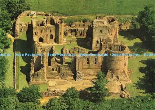 D246687 Hereford and Worcester Goodrich Castle Air View HMSO W S Cowell Crown