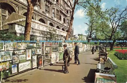 D246818 London Embankment Gardens Die fotografische Grußkarte natürliche Farbe