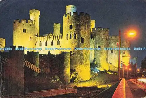 D246917 Caernarvonshire Conway Castle bei Nacht J Arthur Dixon Ronald Thomson