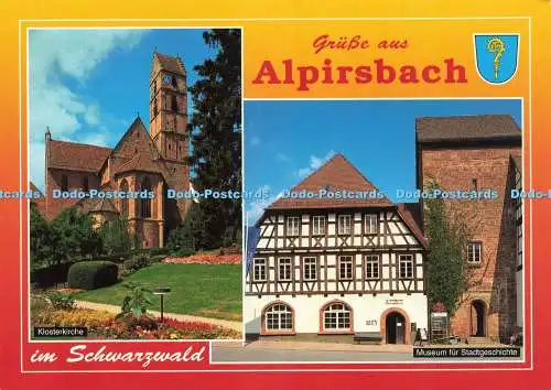 D244597 Grusse aus Alpirsbach Im Schwarzwald Klosterkirche Schoning Gebr Schmidt