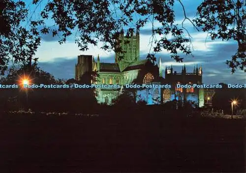 D246922 Somerset Wells Cathedral by Night J Arthur Dixon W Andrew