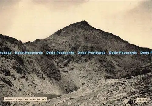 D241819 Snowdon Summit and Glaslyn Lake Photochrom Co Ltd