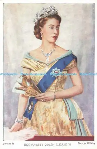 D245060 Her Majesty Queen Elizabeth Dorothy Wilding Scots Pictorial Colour Serie