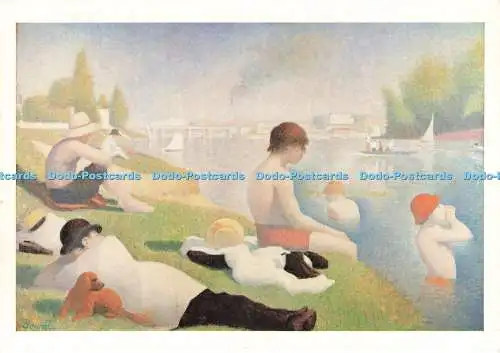 D245147 Nationalgalerie Badegäste Asnieres Seurat Georges Pierre Karte Nr. 1249
