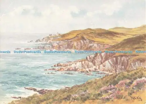 D248113 Mortehoe Bull Point Lighthouse Chichester Gallery Della Riley 1995