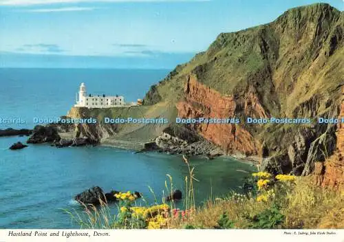 D250683 Devon Hartland Point and Lighthouse John Hinde Ltd E Ludwig